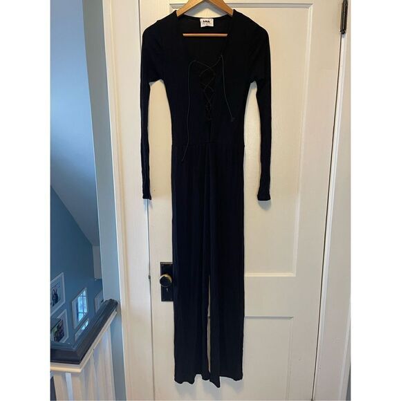 Lna - Kalaya Rib Jumpsuit black size XS - Picture 7 of 9